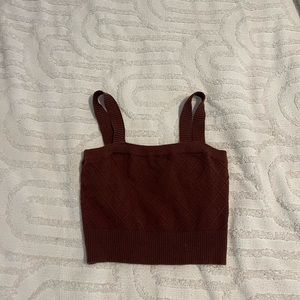Deep Brown Crop Top, lightly worn From Pacsun Size- S
